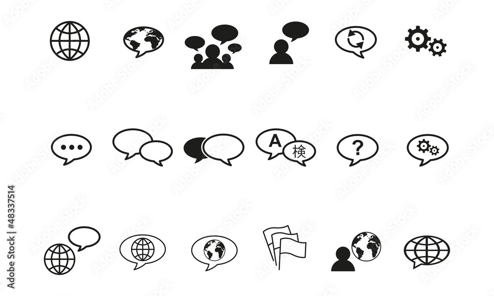 Iconset Sprachwahl