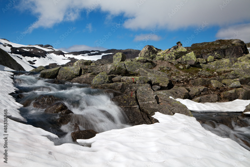 Eis und Schnee in der Hardangervidda