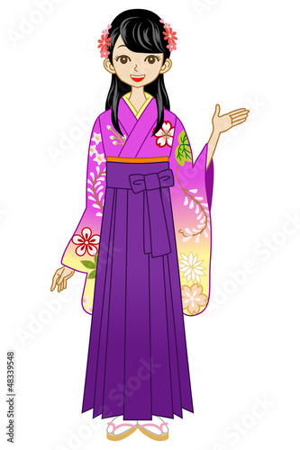 袴/女性/全身/案内