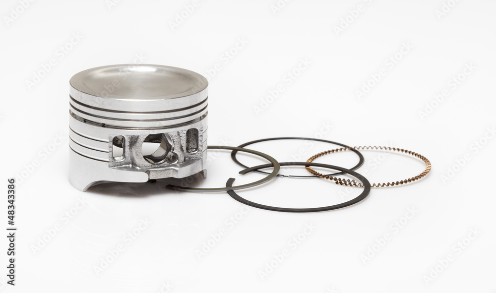 piston and set of ring used as repairing kit in automotive engin Stock ...