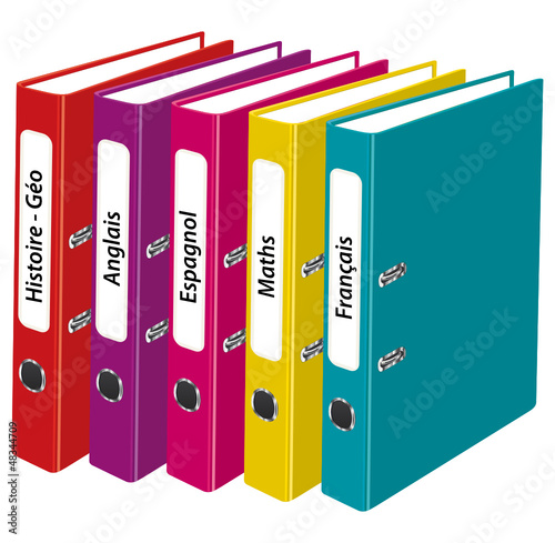 Classeurs de cours. Icône enseignement.