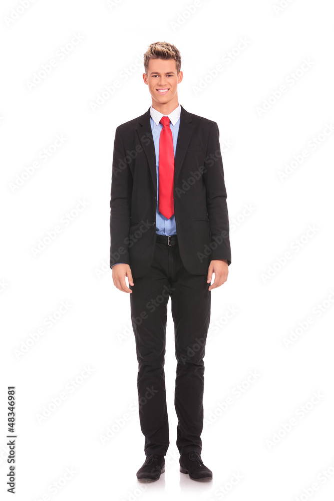 confident young businessman standing confident young businessman standing