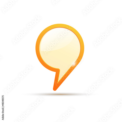 Cover speech in orange # Vector