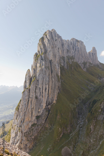 Obraz na płótnie Karst rock ridge, Switzerland w salonie