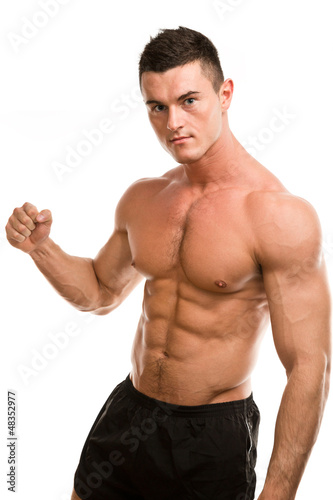 fist muscular man