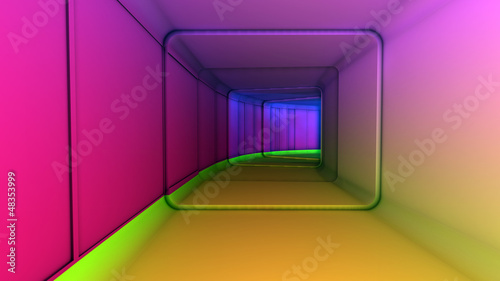 Tunel degradado abstracto