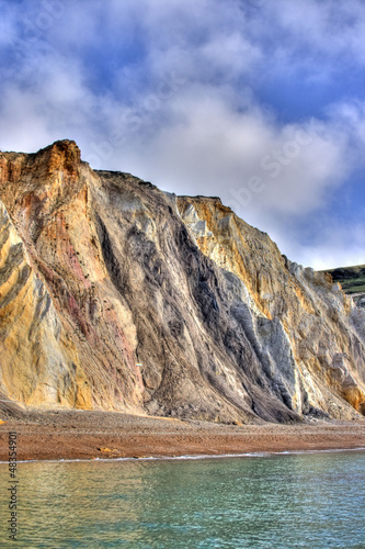 Canvas Print cliffs at the isle of wight