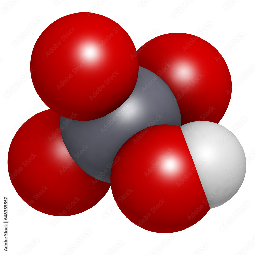 Chromic acid (H2CrO4) molecule, chemical structure. Chromic acid Chromic acid (H2CrO4) molecule, chemical structure. Chromic acid