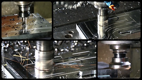 milling machine collage