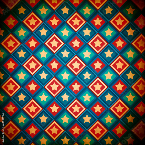 Wallpaper Mural Four of July Design (Vintage Pattern Page) Torontodigital.ca