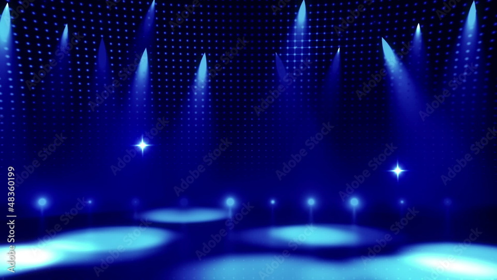 Disco Stage Dance Floor Colorful Vivid Lights Flashing