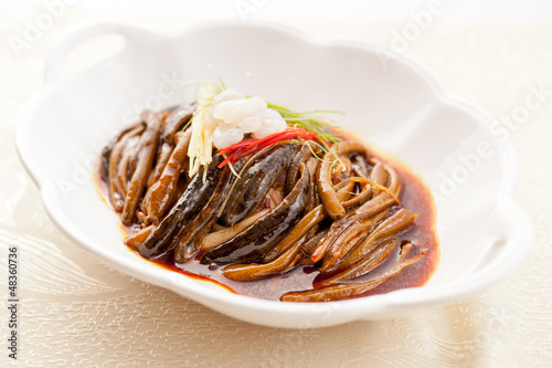Braised eel, traditional Chinese cuisine