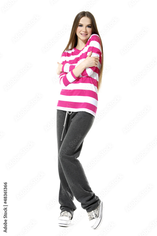 full body beautiful girl is in fashion style full body beautiful girl is in fashion style
