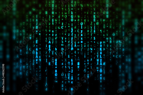 Matrix, blur background photo