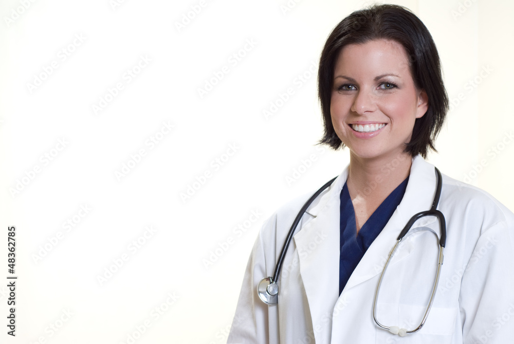 Confident hispanic medical professional Confident hispanic medical professional