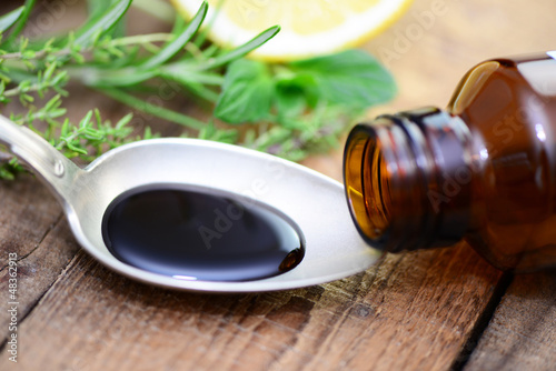 Billede på lærred Hustensirup