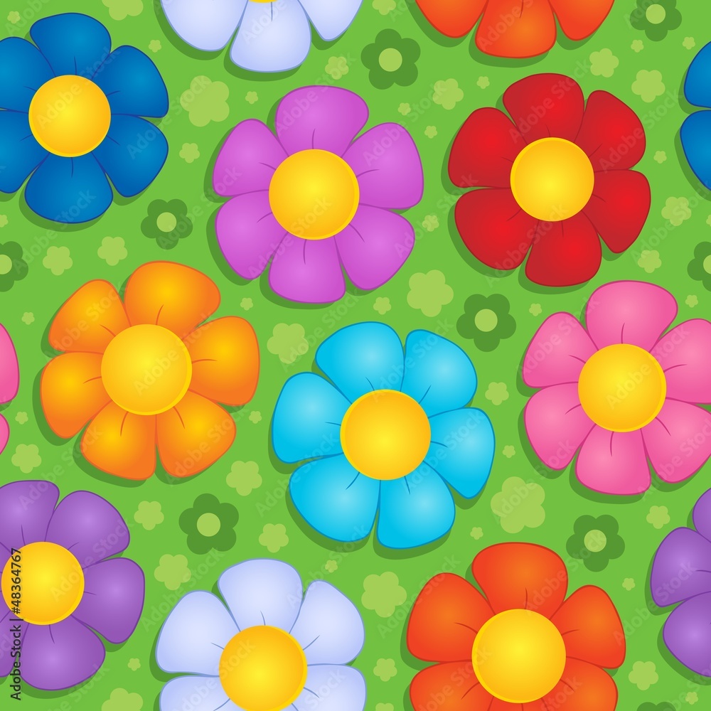 Flowery seamless background 9