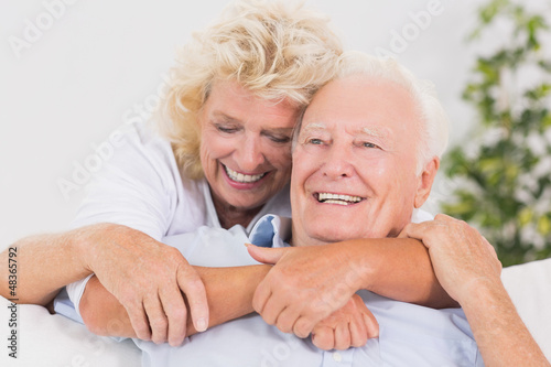Lovely old couple portrait