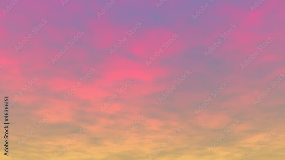 Clouds at sunset - 3D render Clouds at sunset - 3D render