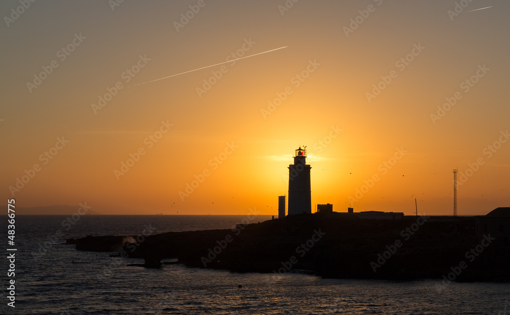 Sunset at lighthouse