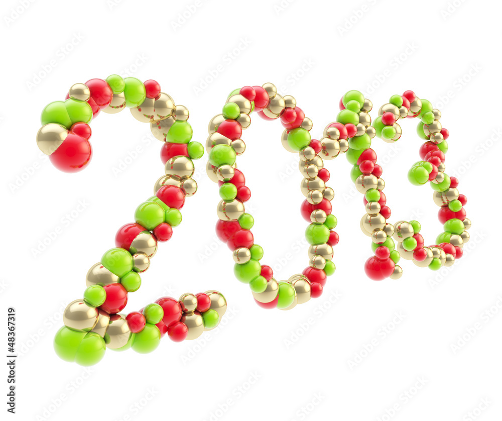 Year two thousand and thirteen emblem isolated Year two thousand and thirteen emblem isolated