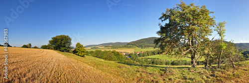 Landschaft in Südthüringen / Panoaramafoto