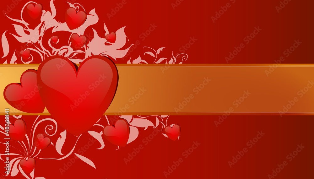 valentine greeting card illustration