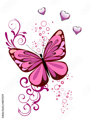 Floraler Schmetterling © seasonal art