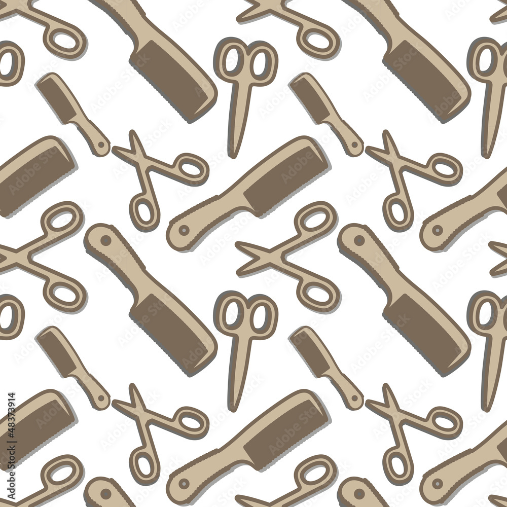 Barber Seamless Background