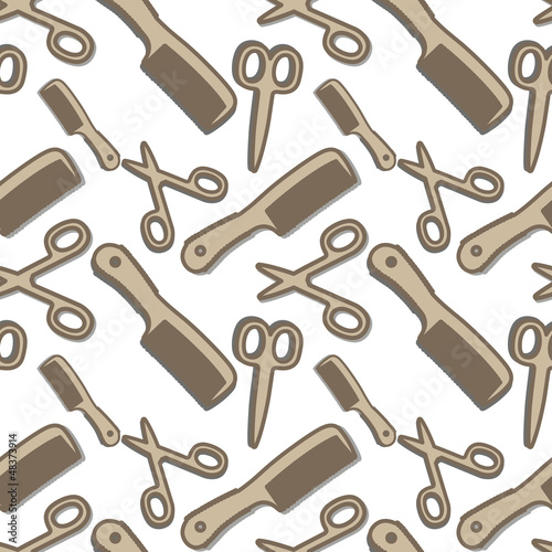 Barber Seamless Background