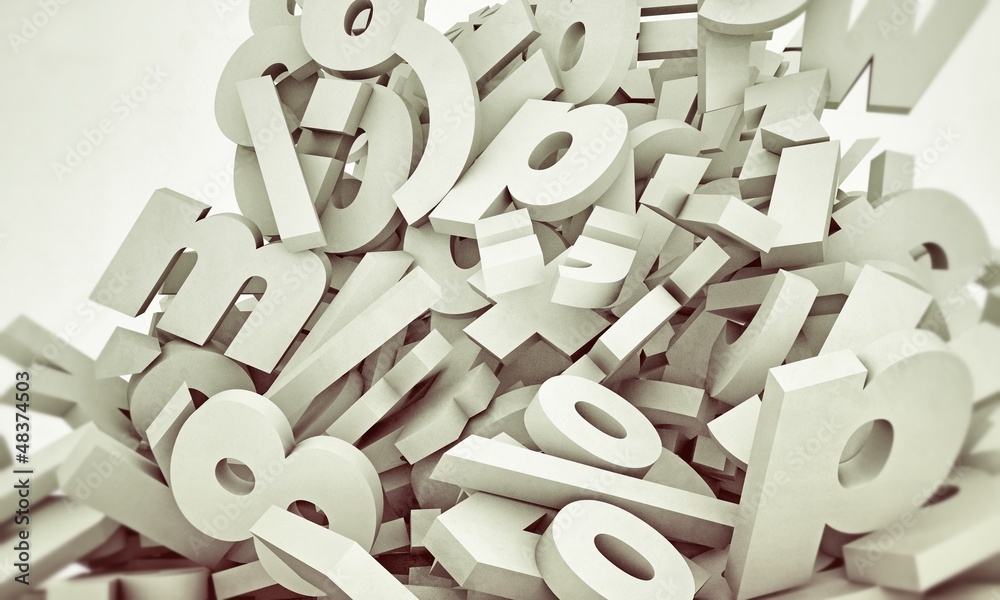 letters falling letters falling