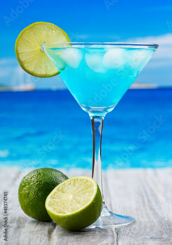Blue Curacao cocktail