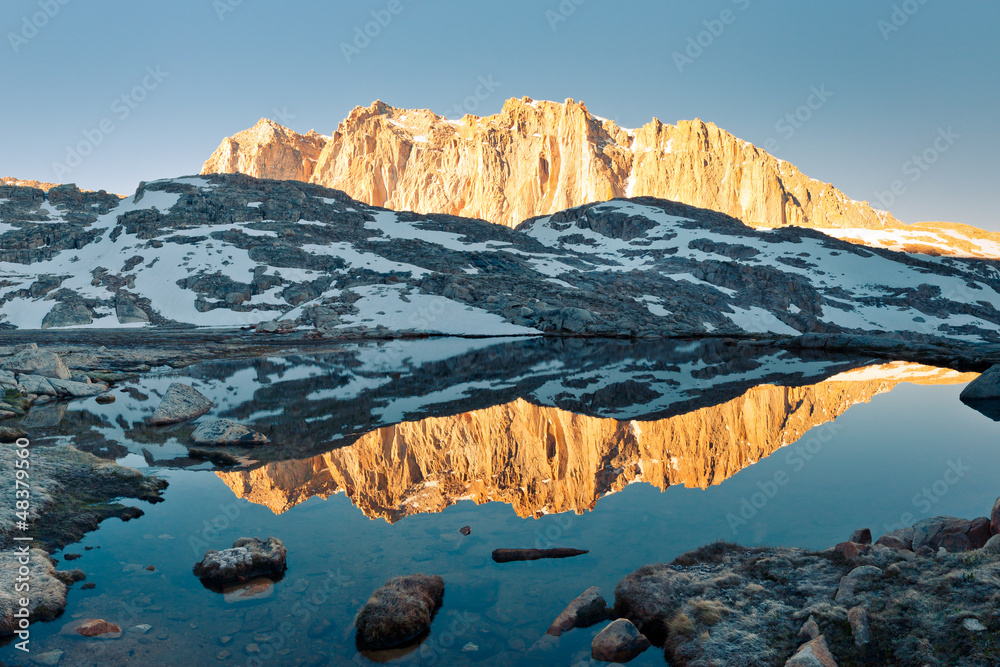 Sierra Nevada Alpenglow Reflection