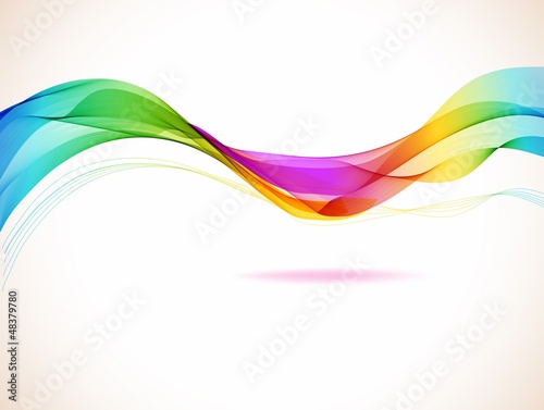 Abstract colorful background with wave