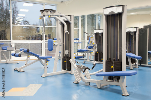 Interior of a modern gym