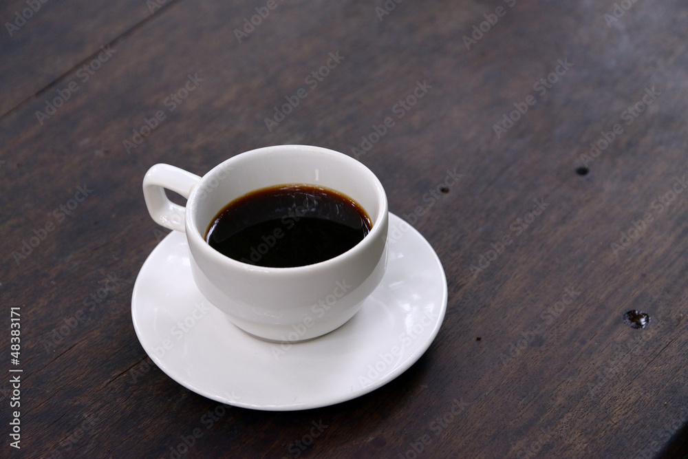 White Coffee Cup on a Wooden Table White Coffee Cup on a Wooden Table