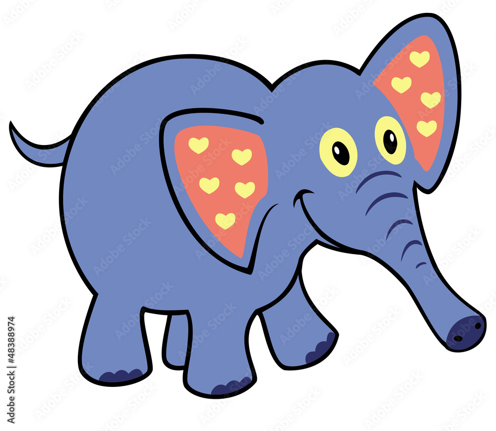 simple childish elephant simple childish elephant