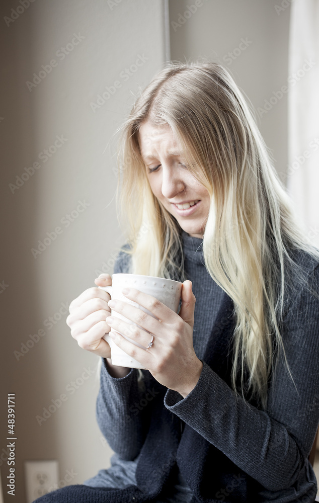 Young Woman Drinking Coffee Young Woman Drinking Coffee