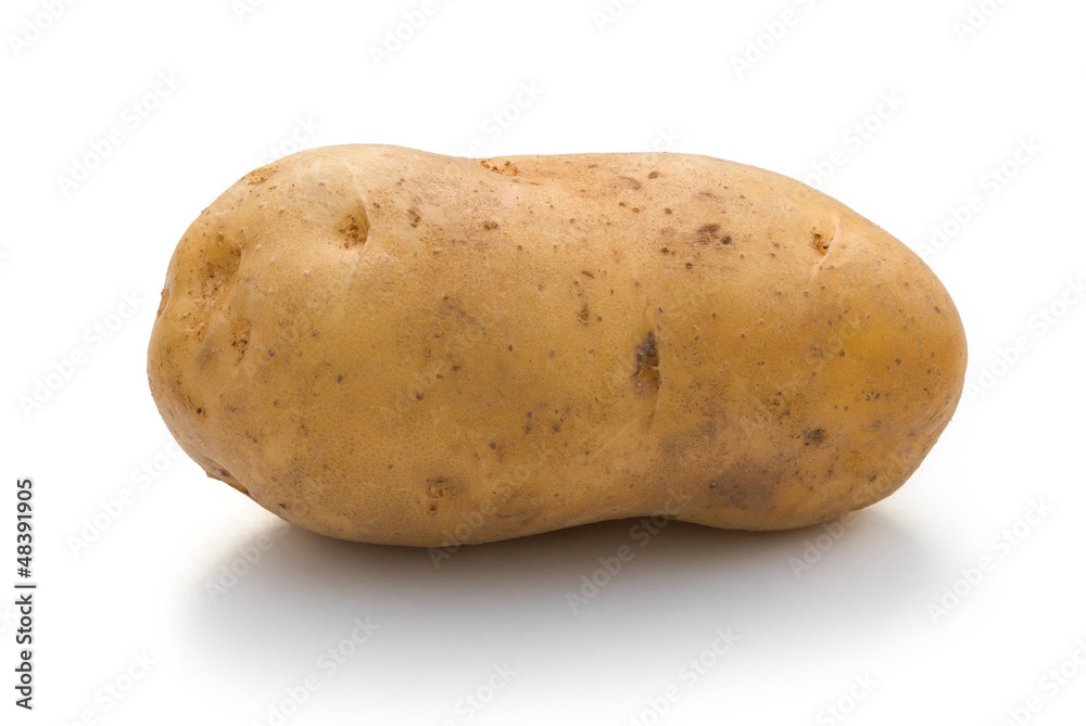 potatoe on white with clipping path potatoe on white with clipping path