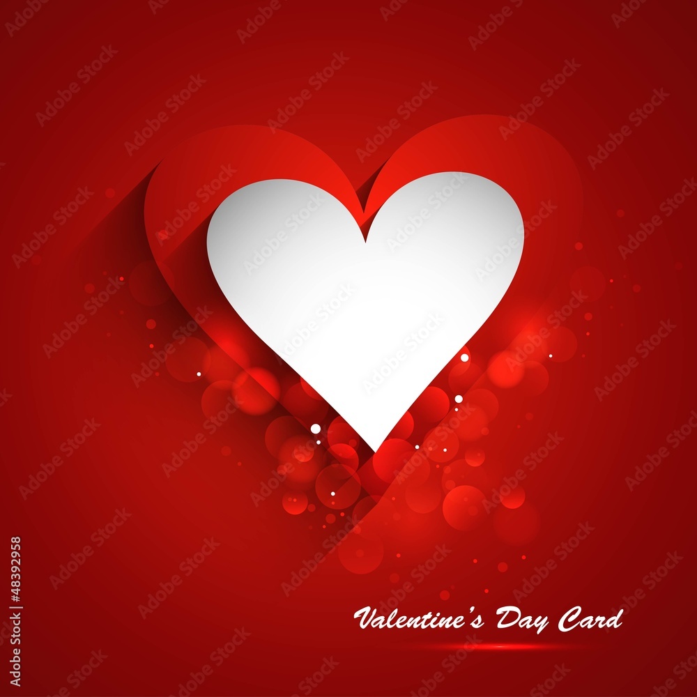 Beautiful Valentine's Day card celebration red colorful backgrou