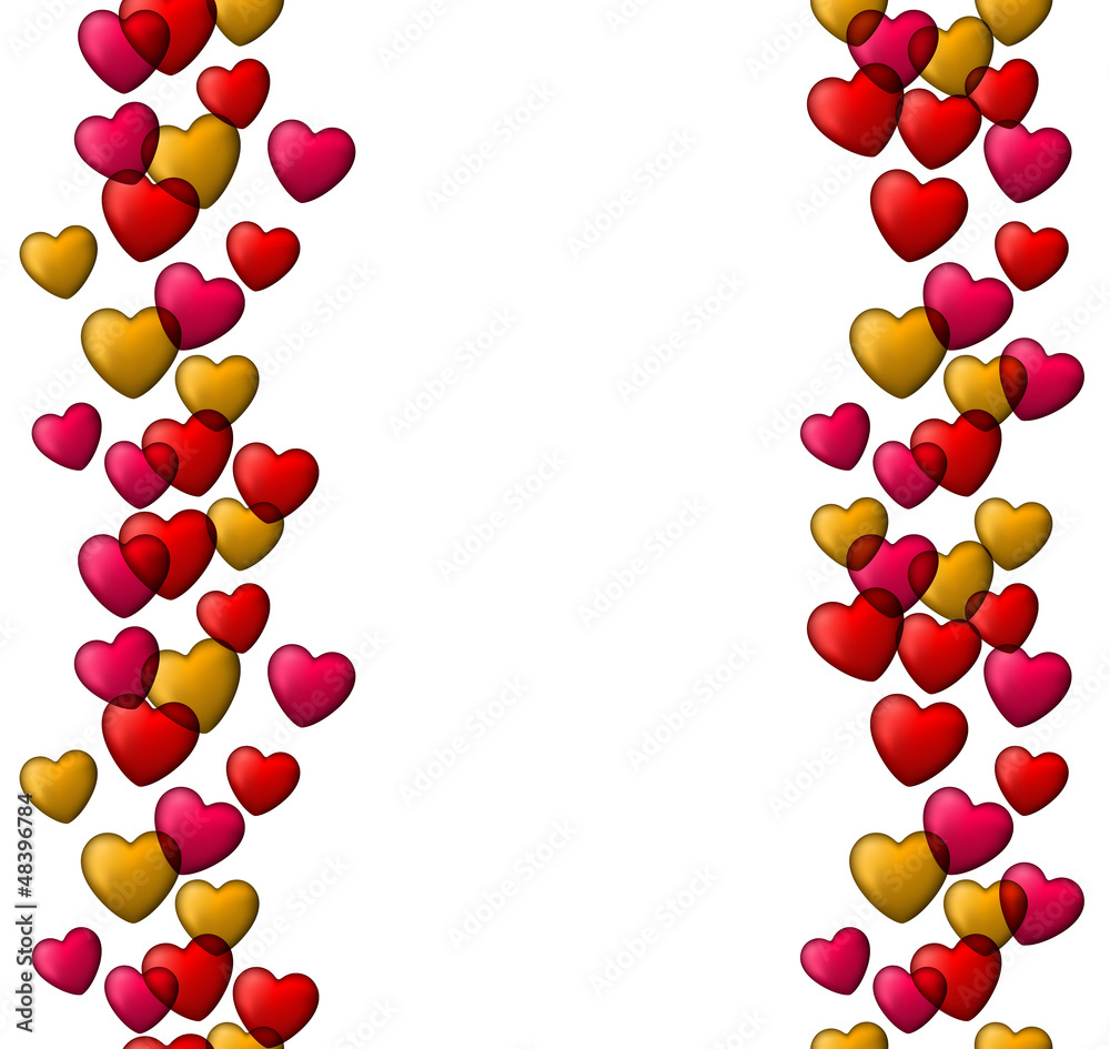 Colorful love seamless background of heart bubbles. Colorful love seamless background of heart bubbles.
