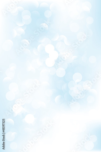 Cold blue bokeh background