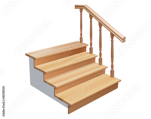 wooden stairs