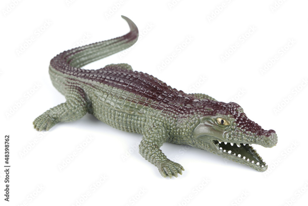 Naklejka premium Zabawka krokodyl