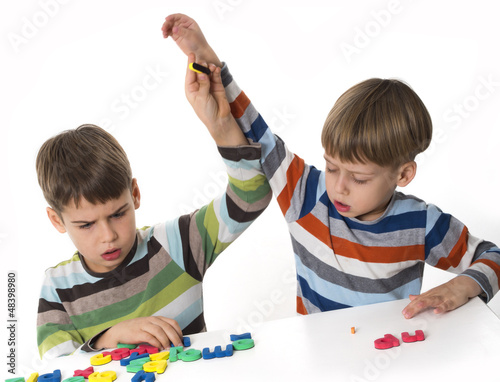 boys fighting 