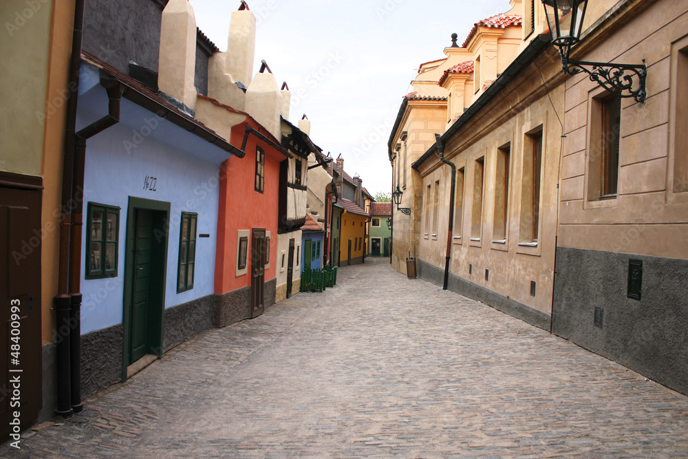 Fototapeta premium Golden lane in Prague