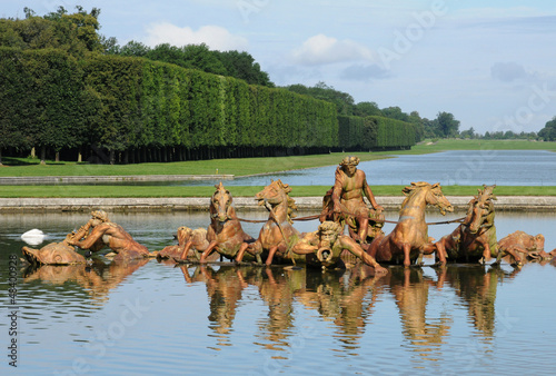 France, Bassin du Char d Apollon in the park of Versailles palac photo