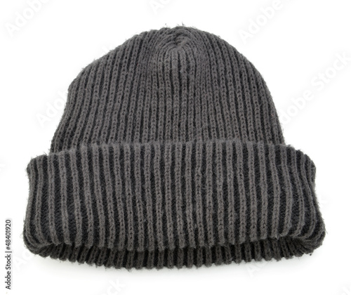 Wool hat isolated on white background