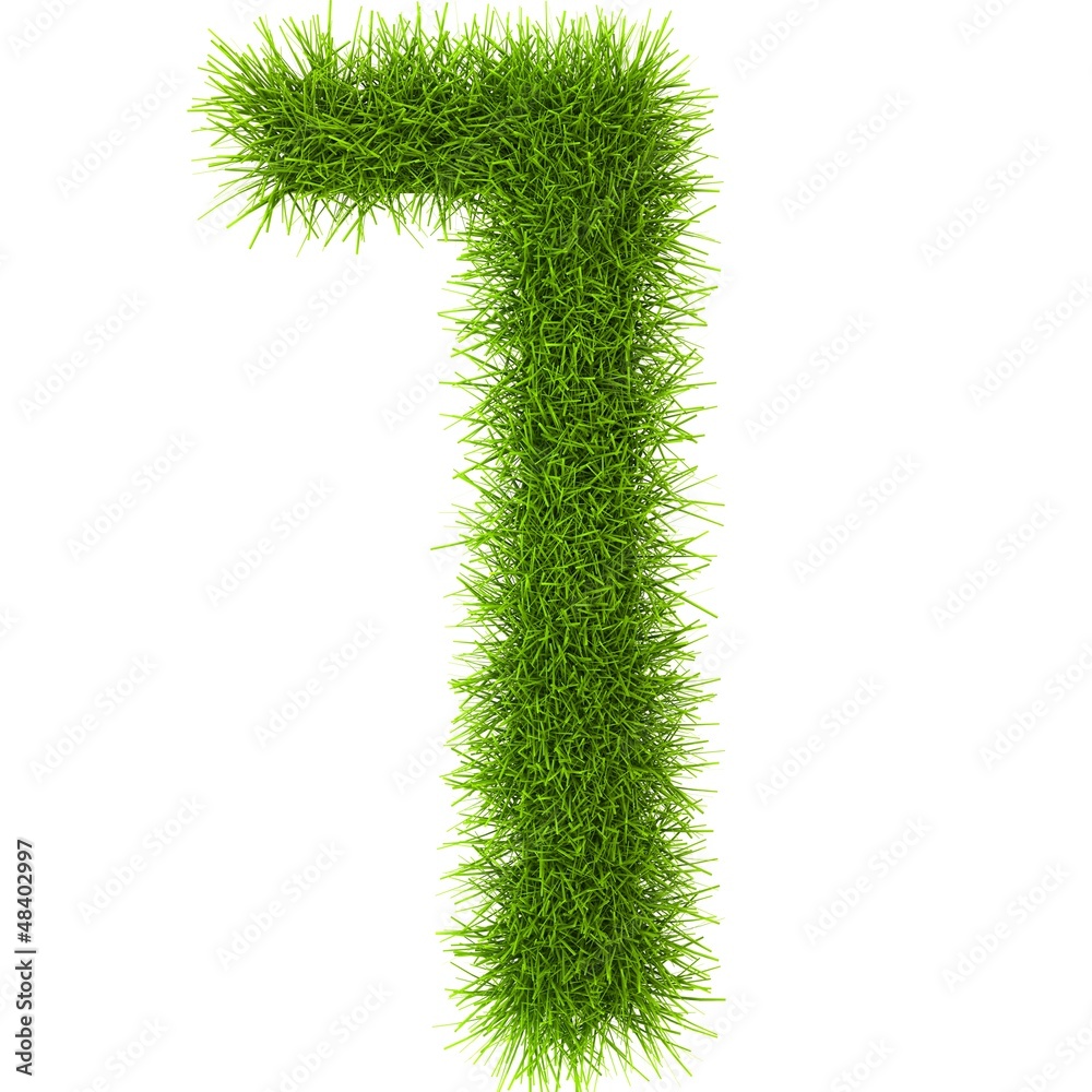 Grass style Latin Alphabet Letters and Numbers Grass style Latin Alphabet Letters and Numbers