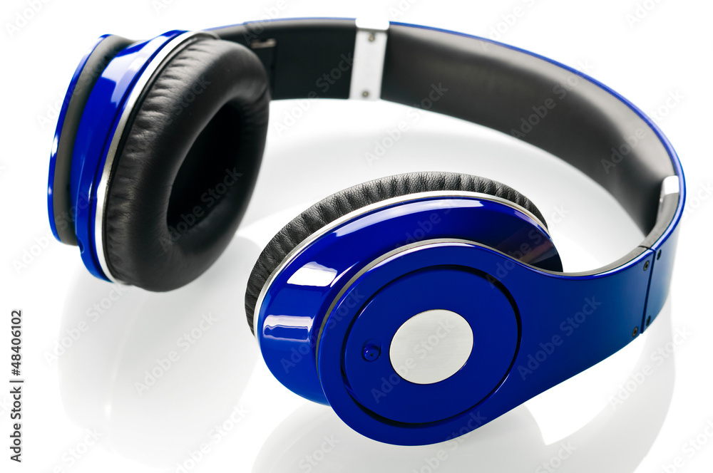 Headphones isolated on a white background